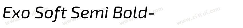 Exo Soft Semi Bold字体转换 Exo Soft Semi Bold字体转换